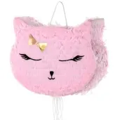 piniata kotek rozowy partydeco 35 x 27 cm