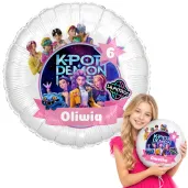 prezent dekoracja na urodziny balon foliowy kpop demon hunters personalizacja lowczynie demonow