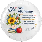 prezent dla nauczyciela wychowawcy na dzien edukacji narodowej balon foliowy z imieniem