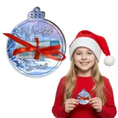 prezent na boze narodzenie mikolajki karnet na banknot bombka zimowy pejzaz wesolych swiat