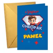 prezent na dzien chlopaka urodziny dla kolegi z klasy kartka okolicznosciowa super chlopak imie