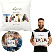 prezent na dzien ojca personalizowana poszewka na poduszke najlepszy tata na swiecie 40 x 40 cm