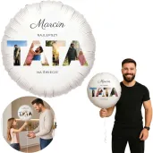 prezent na dzien ojca personalizwany balon foliowy najlepszy tata na swiecie 18 cali na hel