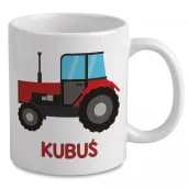 prezent na urodziny chlopca kubek z imieniem traktor personalizacja rolnik wies farma 330 ml
