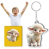 prezent na wielkanoc zajaca brelok do kluczy baranek i pisanki