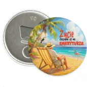 prezent z okazji przejscia na emeryture otwieracz do butelek emeryt na wakacjach magnes