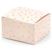 pudeleczka dla gosci kropki rozowe jasne partydeco 10 szt