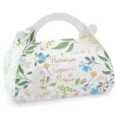 pudelko na ciasto komunia swieta kwiaty partydeco 10 szt