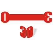 ringi papierowe do serwetek 30 urodziny czerwone 6 szt