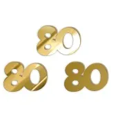 scrapki akrylowe liczba 80 mini zlote lustrzane 35x25 mm 3 szt