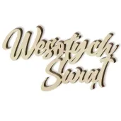 scrapki drewniane napis wesolych swiat snail 9 cm 1 szt