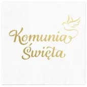 serwetki komunia swieta golabek partypal 33 cm 10 szt