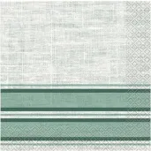 serwetki paski botanical szaro zielone unique 33 cm 16 szt