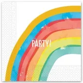 serwetki rainbow party tecza procos 33 cm 20 szt