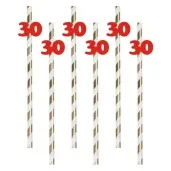 slomki 30 19 5 cm czerwone w paski 6 szt