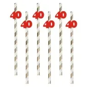 slomki 40 19 5 cm czerwone w paski 6 szt