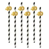 slomki 40 19 5 cm zlote w paski 6 szt