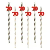 slomki 70 19 5 cm czerwone w paski 6 szt