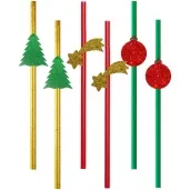 slomki brokatowe swieta z bombka mix 19 5 cm 6 szt