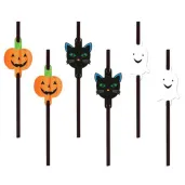 slomki duch kot dynia halloween congee 20cm 6 szt