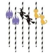 slomki halloween z kotem czarownicy mix 6 szt