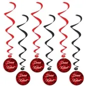 swiderki wiszace dzien kobiet czerwone roze 6 szt