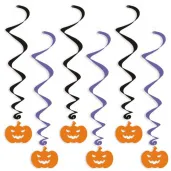 swiderki wiszace halloween dynie 6 szt