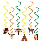 swiderki wiszace indianski szaman mix 6 szt