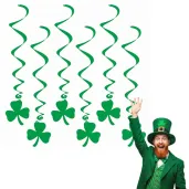 swiderki wiszace koniczynka swieto patryka zielone 6 szt