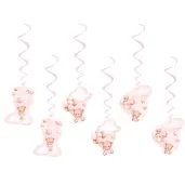 swiderki wiszace misie z balonikami rozowy jasny congee 65 cm