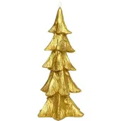 swieca choinka klasyczna zlota adpal 250 130 mm