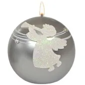 swieca kula aniol rafael srebrna adpal 80 mm