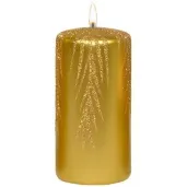 swieca pienkowa galazki swierku zlota adpal 120 58 mm