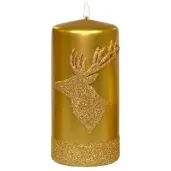 swieca pienkowa renifer zlota adpal 150 70 mm