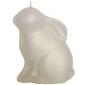 swieca wielkanoc matowy zajaczek ecru bartek candles 120 mm
