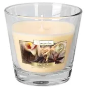 swieca zapachowa w szkle aurelia wanilia bispol 8 cm