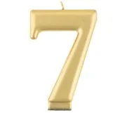 swieczka na tort 7 zlota godan