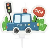 swieczka na tort police radiowoz godan