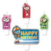 swieczka na tort top wing happy birthday amscan 4 szt