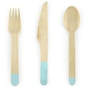 sztucce drewniane classic mietowe 16 cm 18 szt