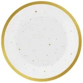 talerzyki papierowe celebrate kropki zloty godan 18 cm 6 szt