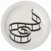 talerzyki papierowe hollywood biale santex 23 cm 10 szt