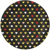 talerzyki papierowe kolorowe serduszka xoxo czarny godan 18 cm 6 szt
