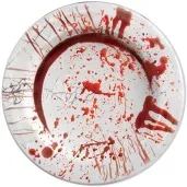 talerzyki papierowe krwawe slady guirca 23 cm 6 szt