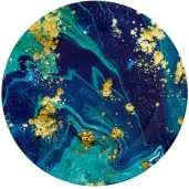 talerzyki papierowe midnight blue granatowy godan 18 cm 6 szt