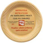 talerzyki prl brazowy congee 18cm 6 szt