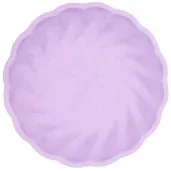 talerzyki vert decor twist fioletowy amscan 22 9 cm 6 szt