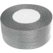 tasiemka brokatowa classic srebrny czakos 38 mm 22 m