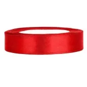 tasiemka satynowa classic czerwony partydeco 12 mm 25 m