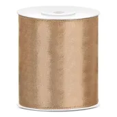 tasiemka satynowa classic zlota jasna partydeco 100 mm 25 m